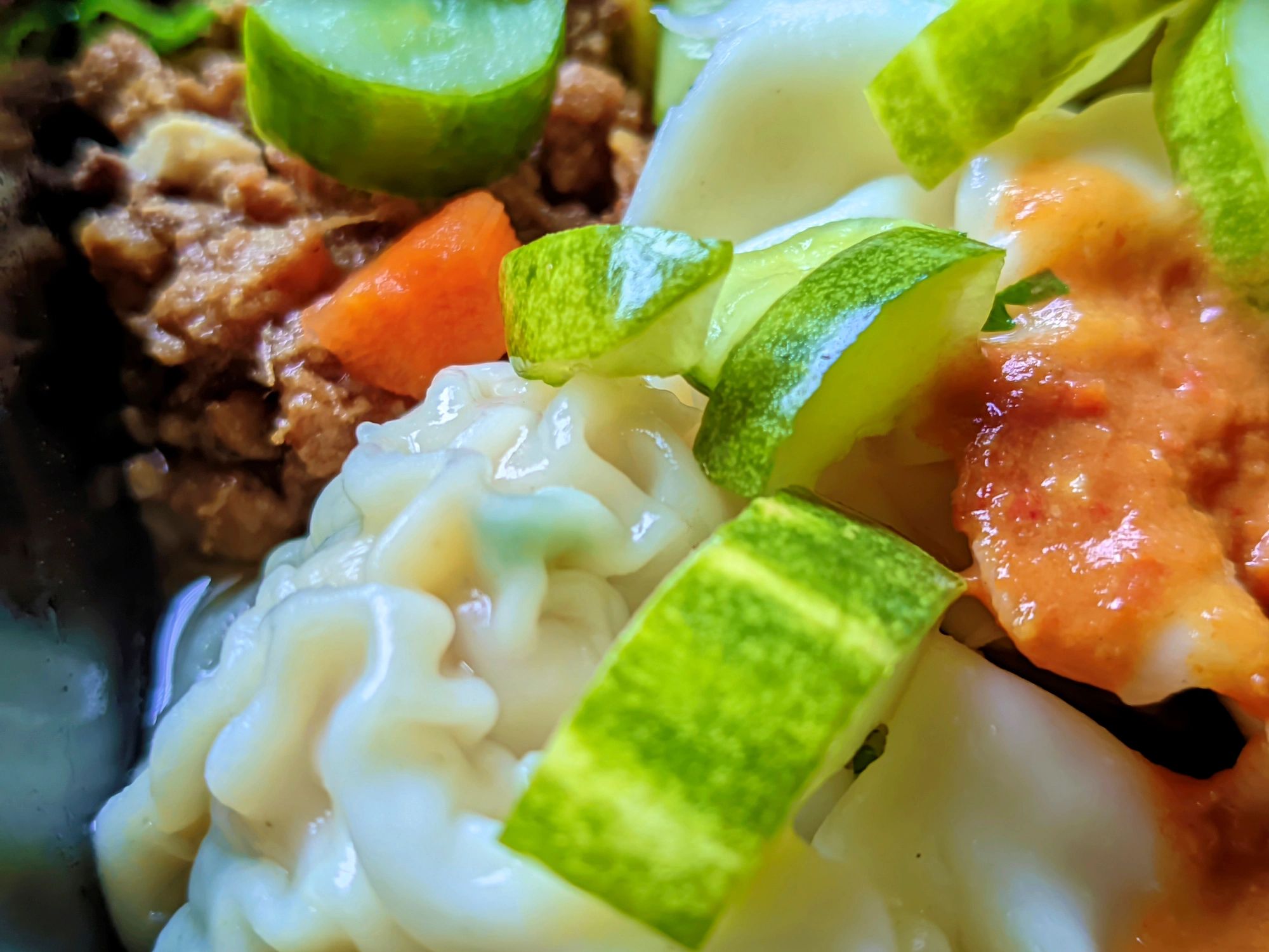 Close-up noodle bowl from Vendor 8