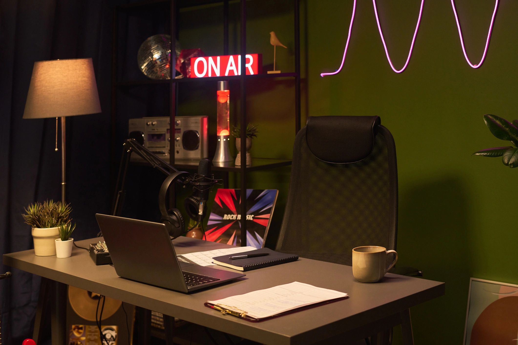 Podcast studio ready for booking inquiries