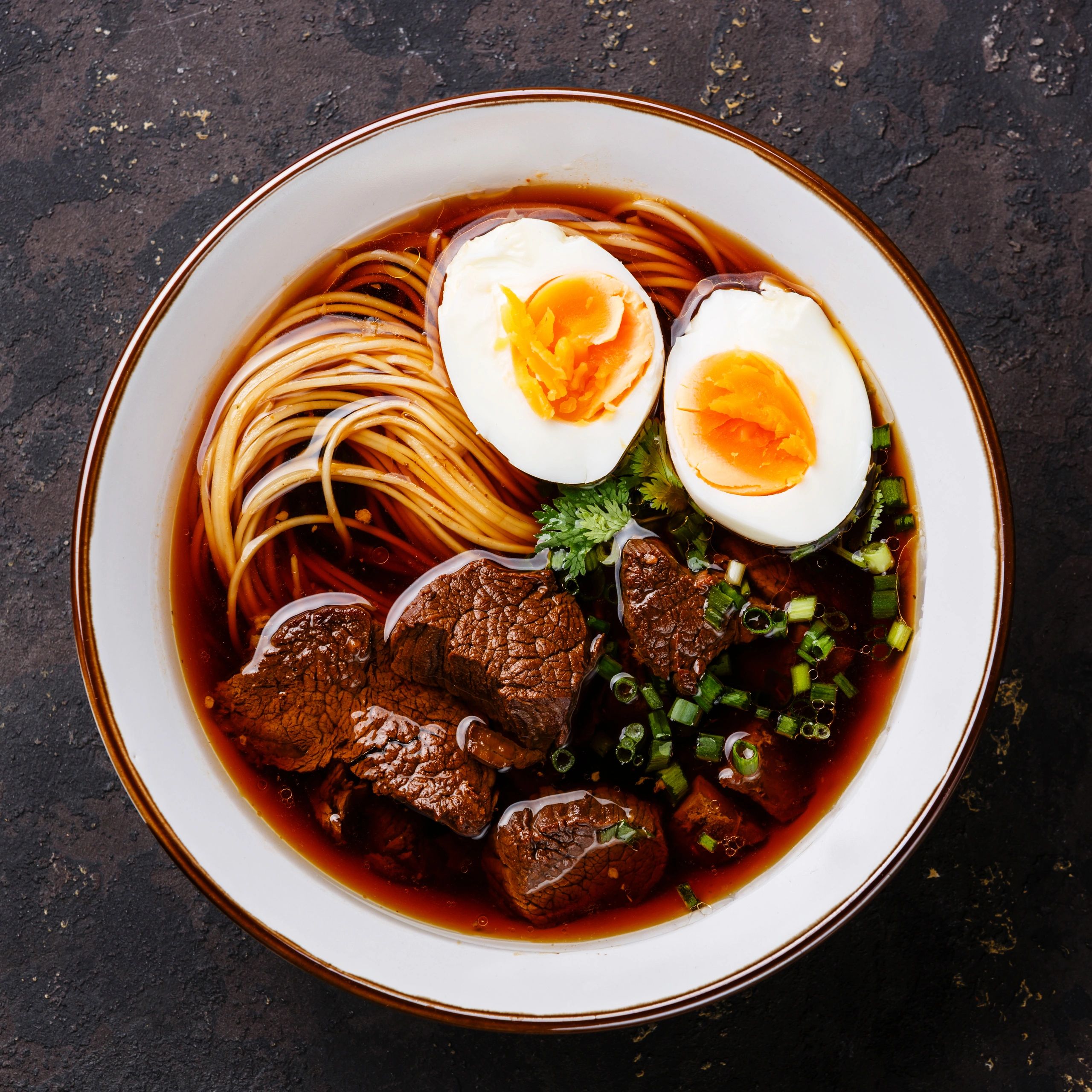 Close-up of a flavorful noodle bowl from Vendor 4